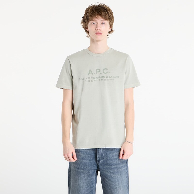 Tričko A.P.C. Short-Sleeved T-Shirt Kab Pale Green L 67755159
