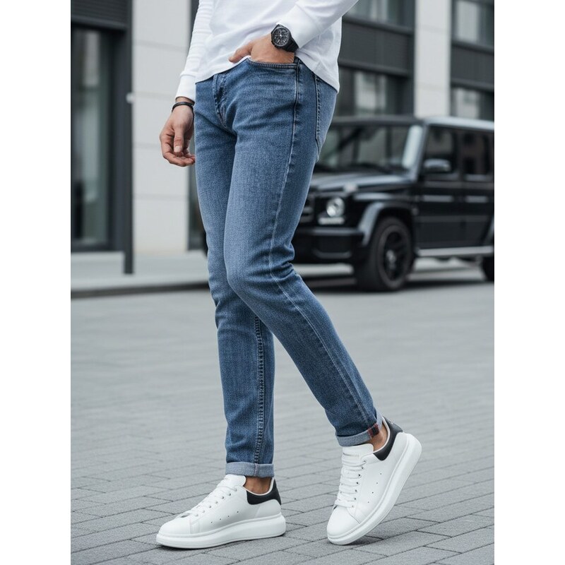 Dstreet Módne modré pánske rifle 50065939