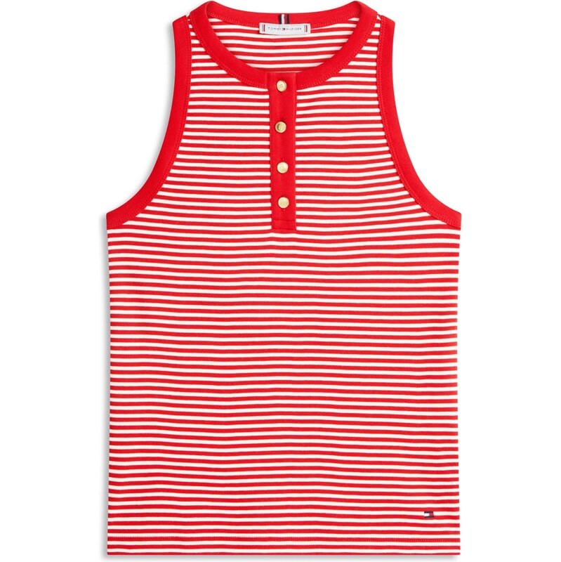 TOMMY HILFIGER Top červená / šedobiela 67761499
