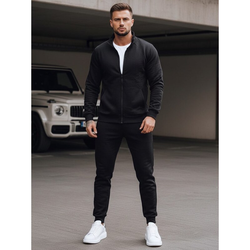 Dstreet Jednoduchá pánska tepláková súprava čierna 63287257