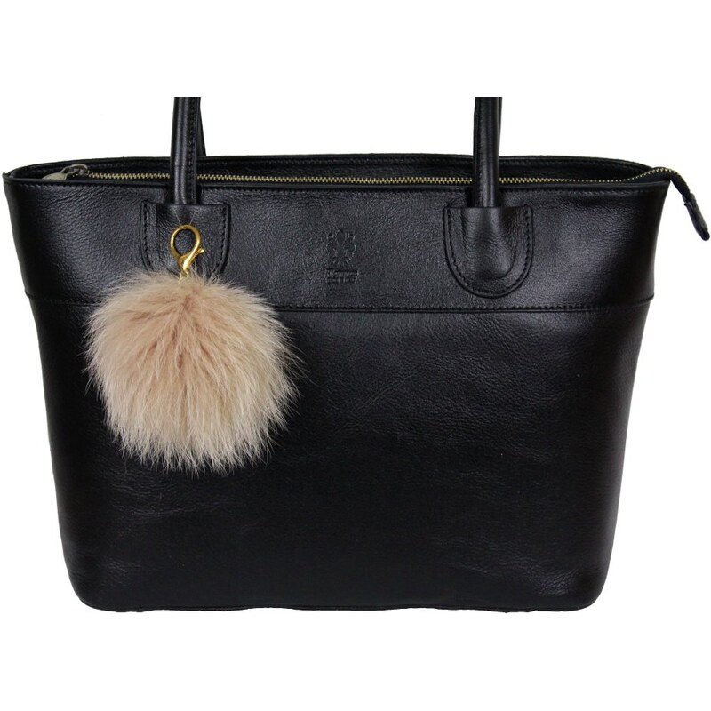 Sikora Kožušinový prívesok ku kabelke alebo kľúčom líška pastel 67760613