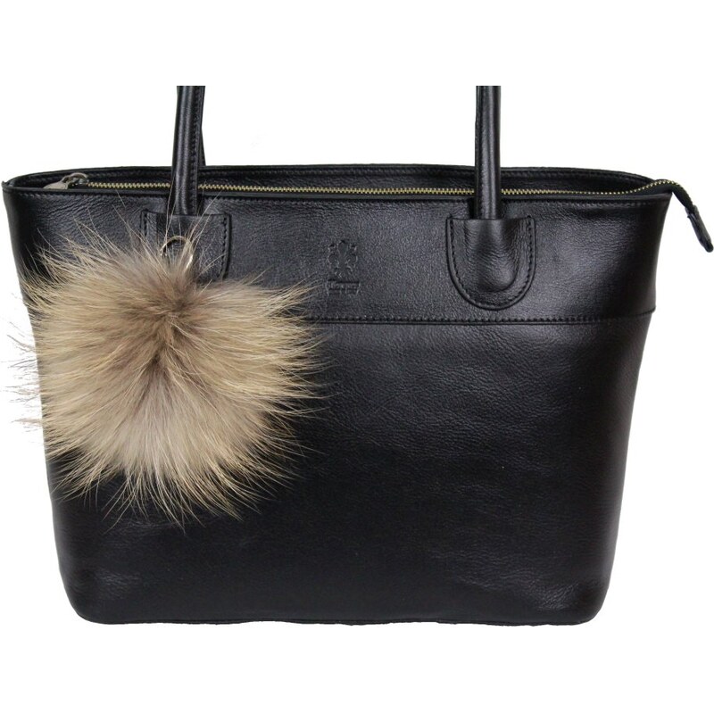 Sikora Kožušinový prívesok ku kabelke medvedíkovec béžový 67762727