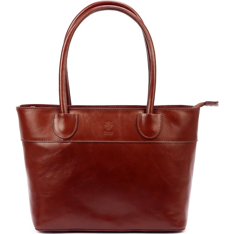 FLORENCE Dámská kožená kabelka Viktorie hnedá 35335900