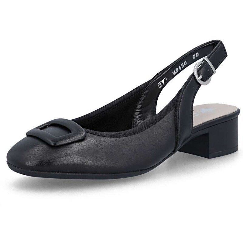 Dámske lodičky RIEKER 43456-00 čierna S6 67761215