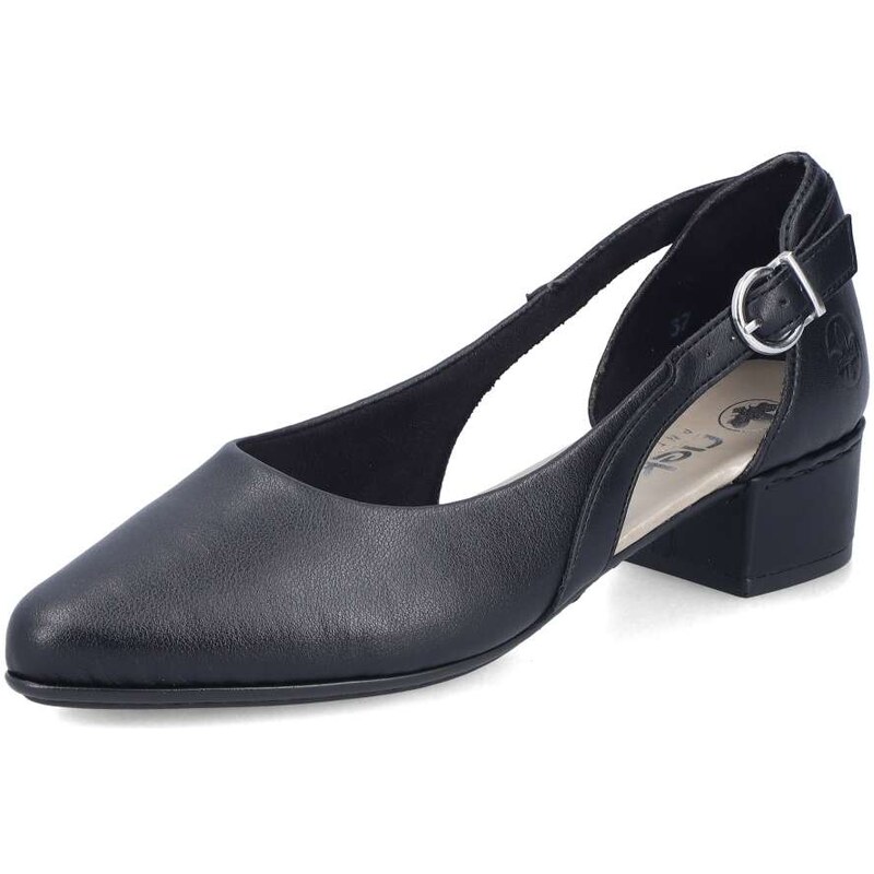 Dámske lodičky RIEKER 47070-00 čierna S6 67761216