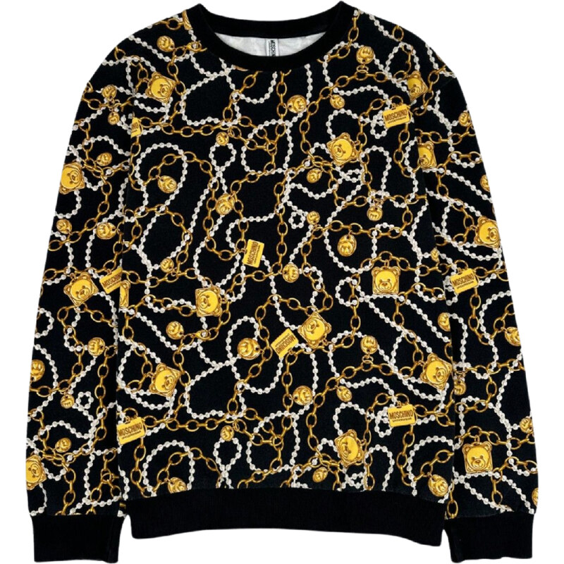 MOSCHINO Underwear Chain Black mikina 67761889