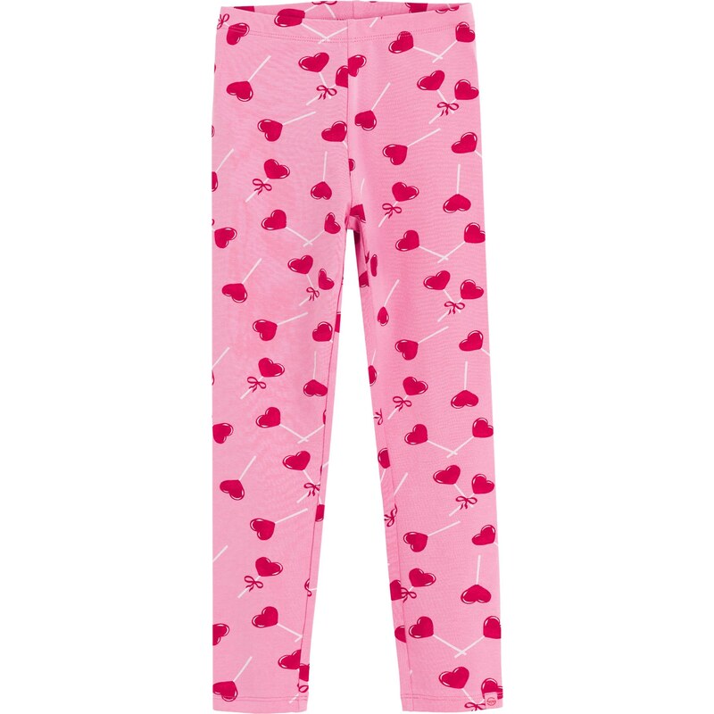 Cool Club Legíny ružová / čerešňová / biela 67654557