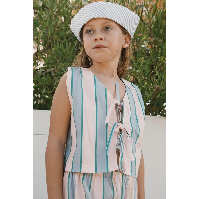 Detská bavlnená košeľa Tinycottons RETRO STRIPES BOWS VEST 67762208