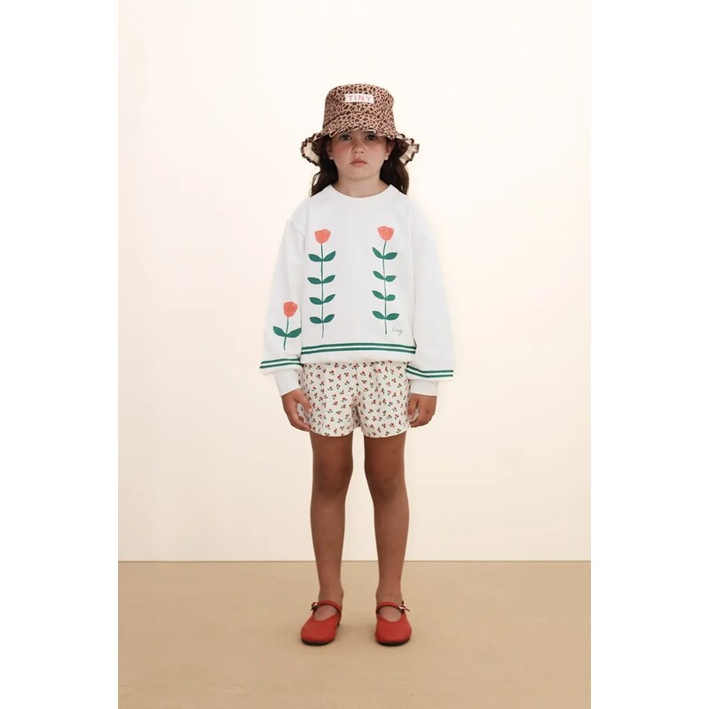 Detská bavlnená mikina Tinycottons RED ROSES GRAPHIC SWEATSHIRT 67762193