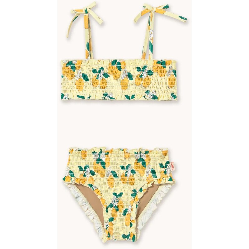 Dvojdielne detské plavky Tinycottons ORANGES SMOCK SWIM SET 67762198