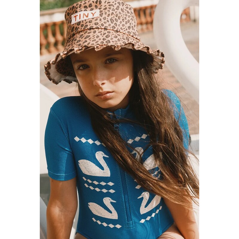 Jednodielne detské plavky Tinycottons SWANS SWIMSUIT 67762189