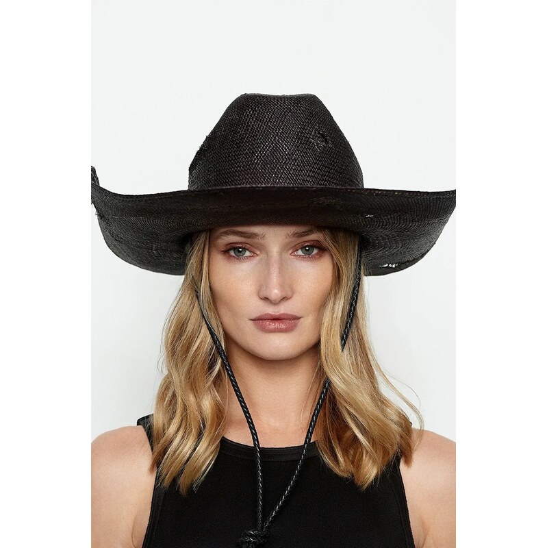 Klobúk Ruslan Baginskiy Ruslan Baginskiy Cowboy Hat with Leather Trim 67762264