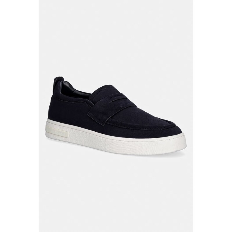 Armani Exchange mokasíny pánske semišové 67768262