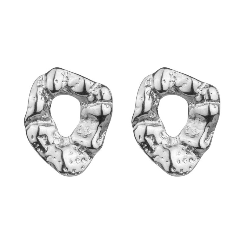 Marc Malone Dizajnové oceľové náušnice Haisley Silver Earrings 67762682