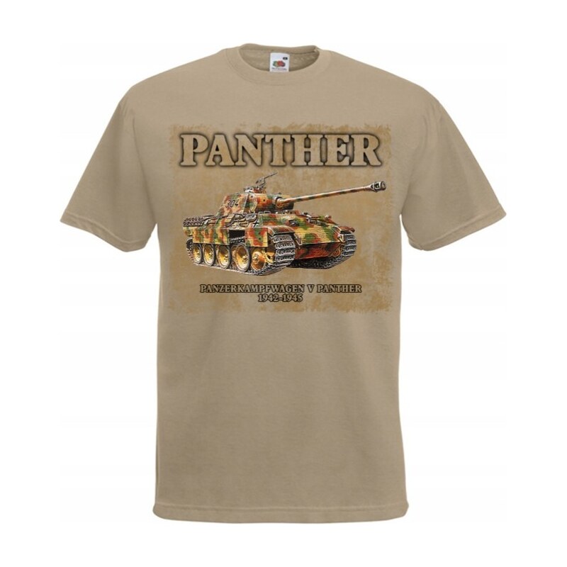 Fruit of the Loom Army Collection - Panzerkampfwagen V Panther (tričko 67763208