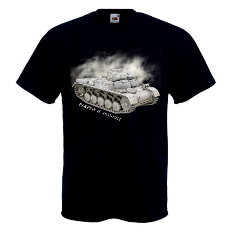 Fruit of the Loom Army Collection - Panzerkampfwagen II (tričko) 67763210
