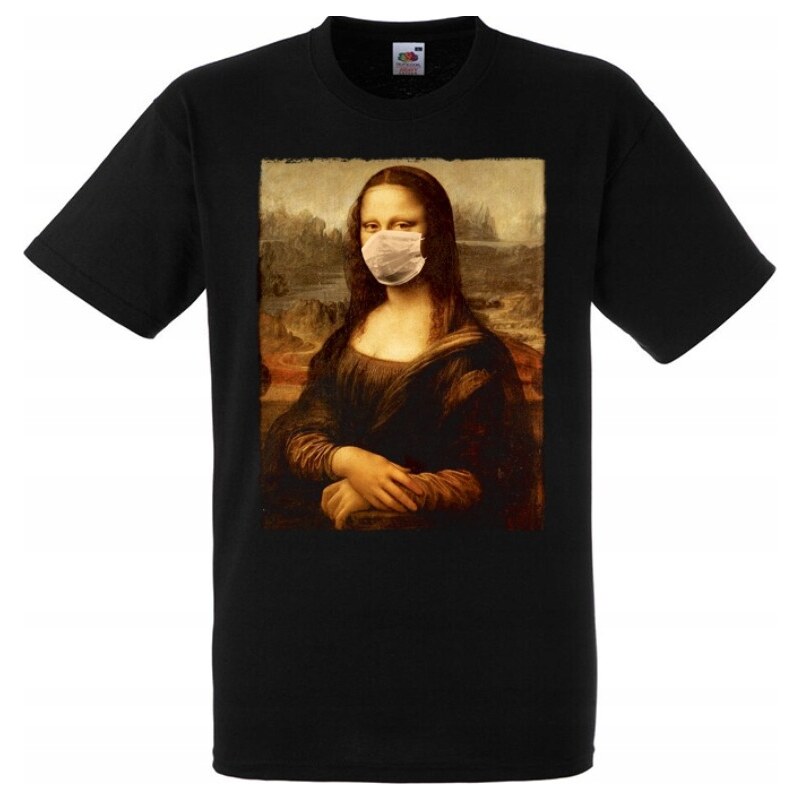 Fruit of the Loom Art Icons Collection - Mona Lisa Mask (tričko) 67763213