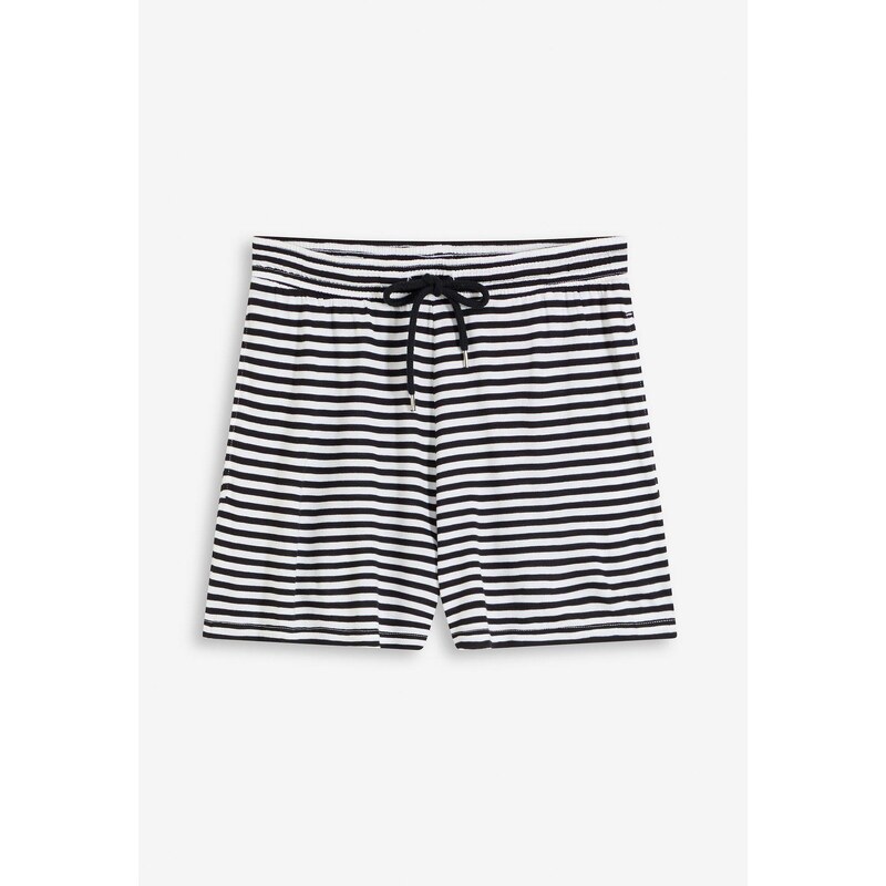 bonprix Plážové šortky z padavej viskózy, farba čierna 62972160