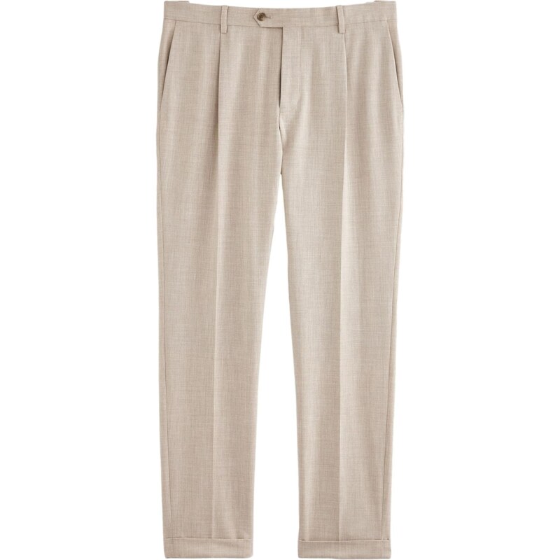 Next Plisované nohavice Motion Flex kamenná 67772663