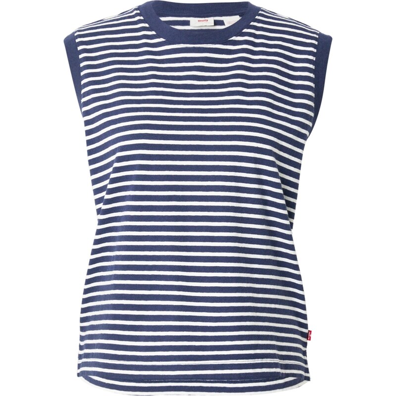 LEVIS Top Boxy Tank Top námornícka modrá / biela 67772845