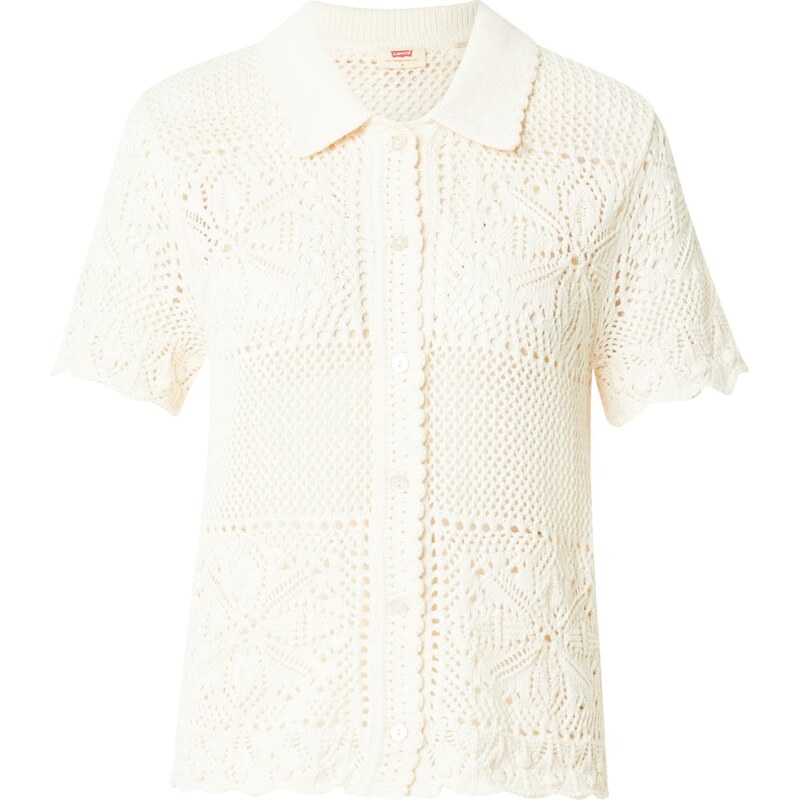 LEVIS Kardigán Susanna Floral Crochet Shirt biela 67772857