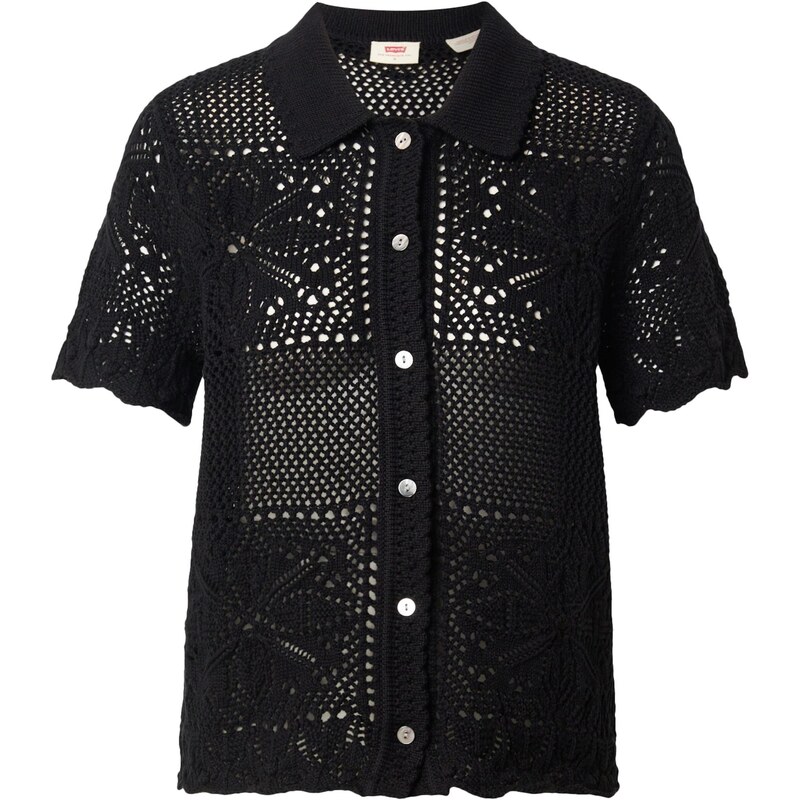 LEVIS Kardigán Susanna Floral Crochet Shirt čierna 67772854
