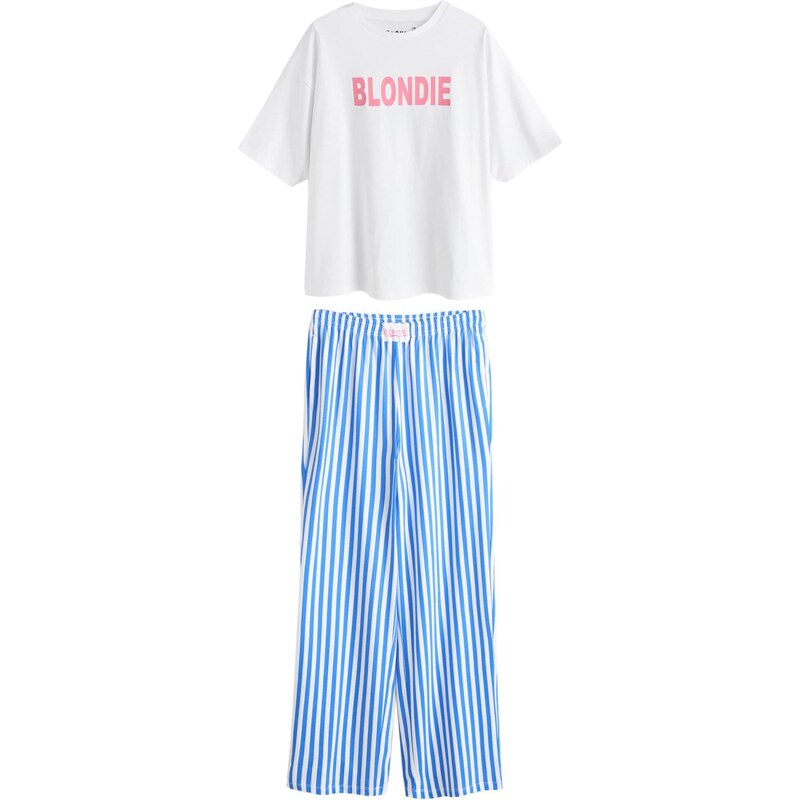 Next Pyžamo modrá / ružová / biela 67802505