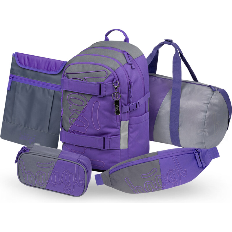 BAAGL SET 5 Skate Dual: batoh, penál, sportovní taška, ledvinka, obal 68436534