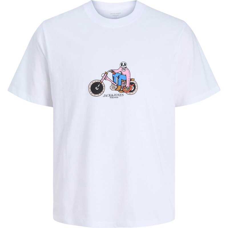 Jack & Jones Junior Tričko JORCATSKILLS SKULL koňaková / ružová / 67773008