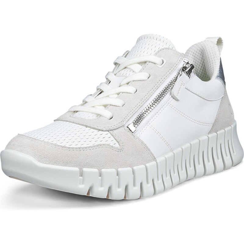 ECCO Nízke tenisky Gruuv svetlosivá / biela 67773046