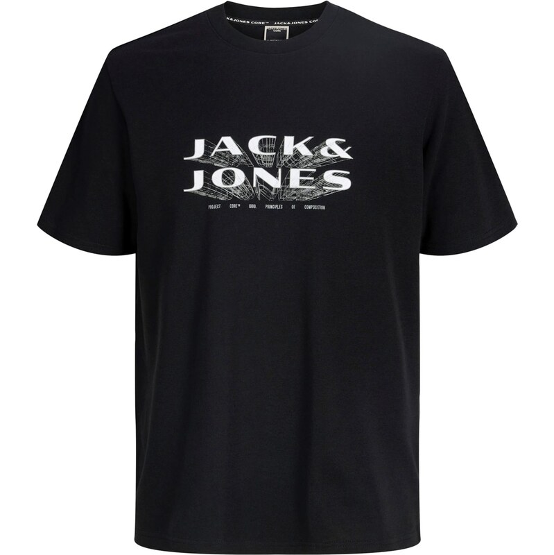 Jack & Jones Junior Tričko JCOFUSION čierna / biela 67773081