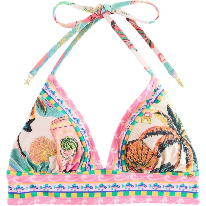 Next Bikinový top oranžová / ružová / pastelovo ružová / brusnicová 67773174