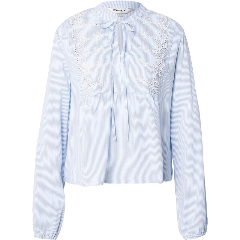 ONLY Blúzka ONLLennyo svetlomodrá / biela 67773211