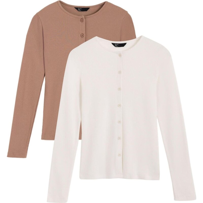 Friends Like These Kardigán slonová kosť / kapučíno 67773314