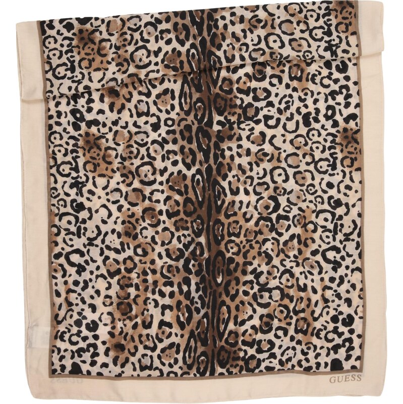 GUESS Šál svetlohnedá / kamenná / púdrová / čierna 67773344