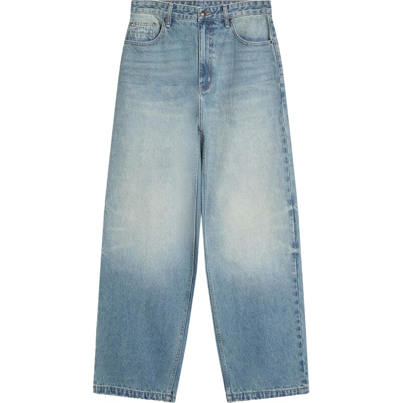 Bershka Džínsy biela 67773366