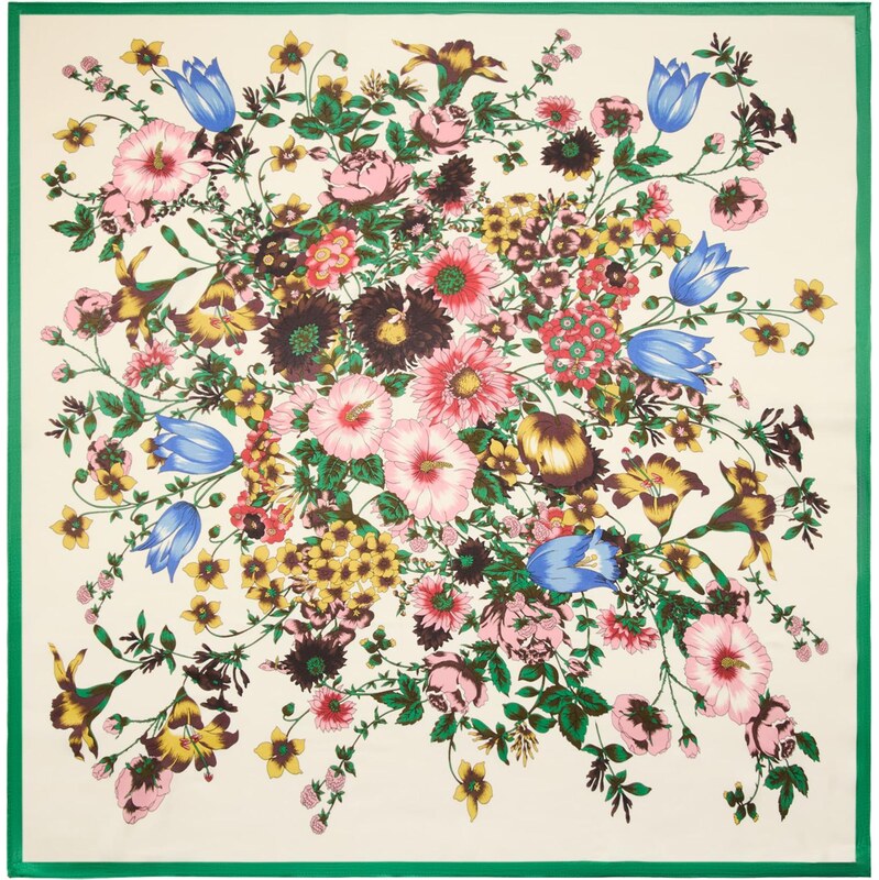 MANGO Šatka MARLON béžová / modrá / zelená / ružová 67774565