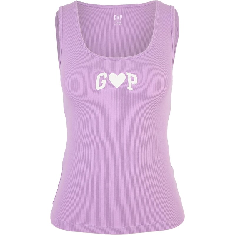 Gap Petite Top slivková / biela 67774591