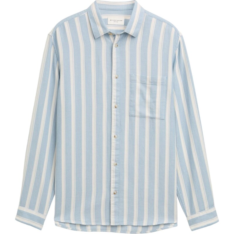 TOM TAILOR Košeľa modrosivá / biela 67774718