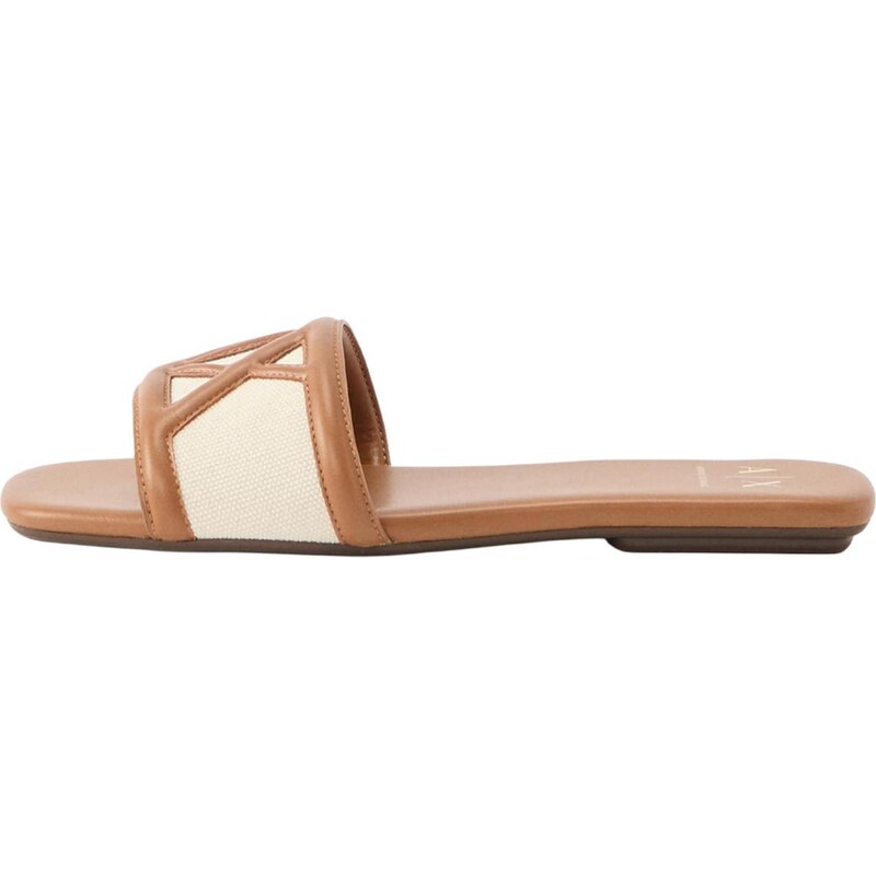 ARMANI EXCHANGE Šľapky TINA krémová / koňaková 67774754