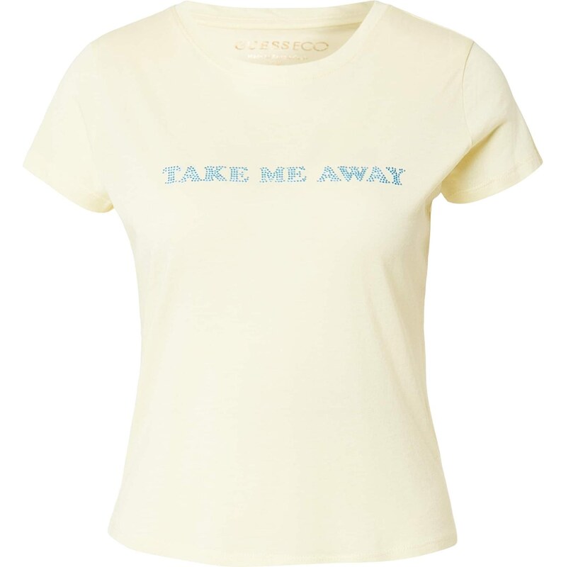 GUESS Tričko vodová / pastelovo žltá 67774762