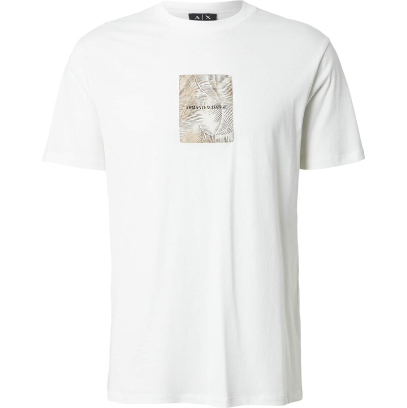 ARMANI EXCHANGE Tričko béžová / čierna / šedobiela 67774838