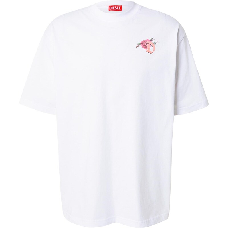 DIESEL Tričko T-BOGGY-V4 kiwi / purpurová / rosé / biela 67774847