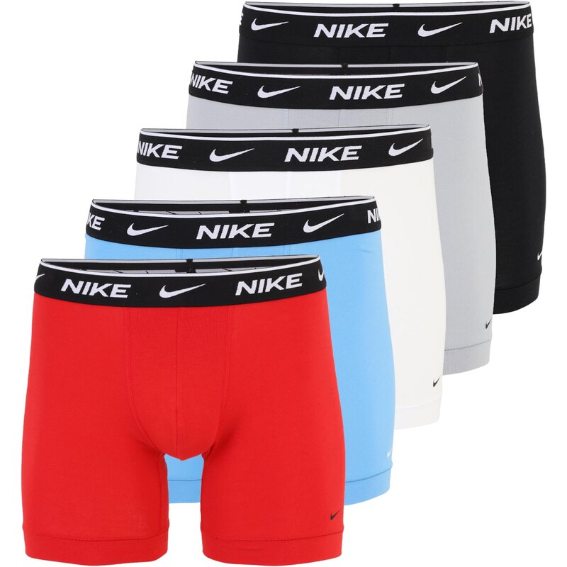 NIKE Underwear Boxerky nebesky modrá / sivá / čierna / šedobiela 67774891