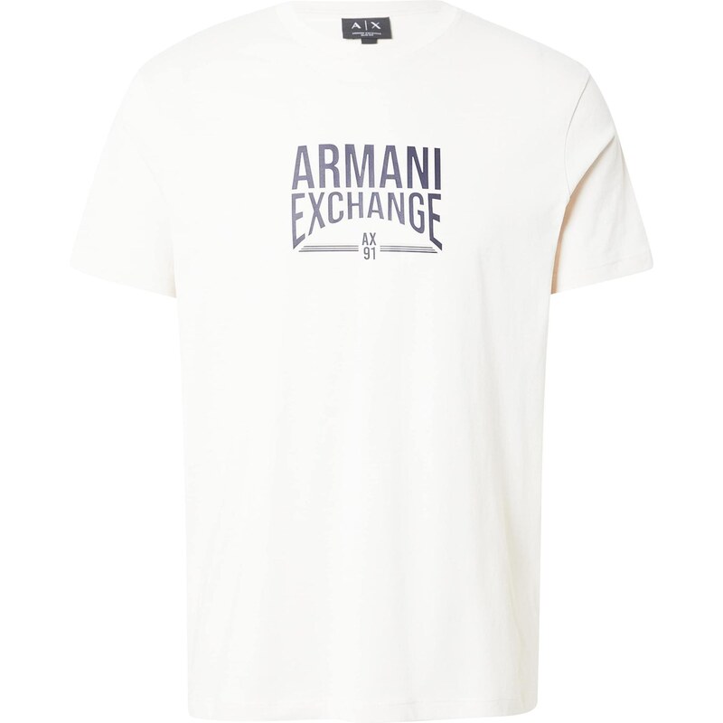 ARMANI EXCHANGE Tričko krémová / námornícka modrá 67774903