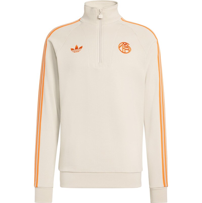 ADIDAS PERFORMANCE Športová mikina FCB OG tmelová / oranžová 67775024