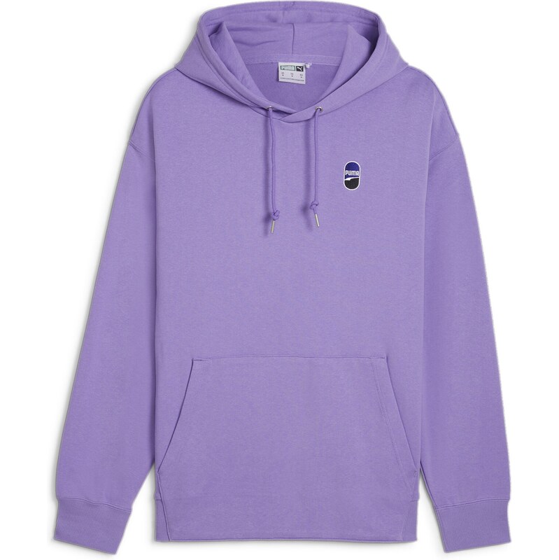 PUMA Mikina Downtown 180 námornícka modrá / levanduľová / čierna / 67772519