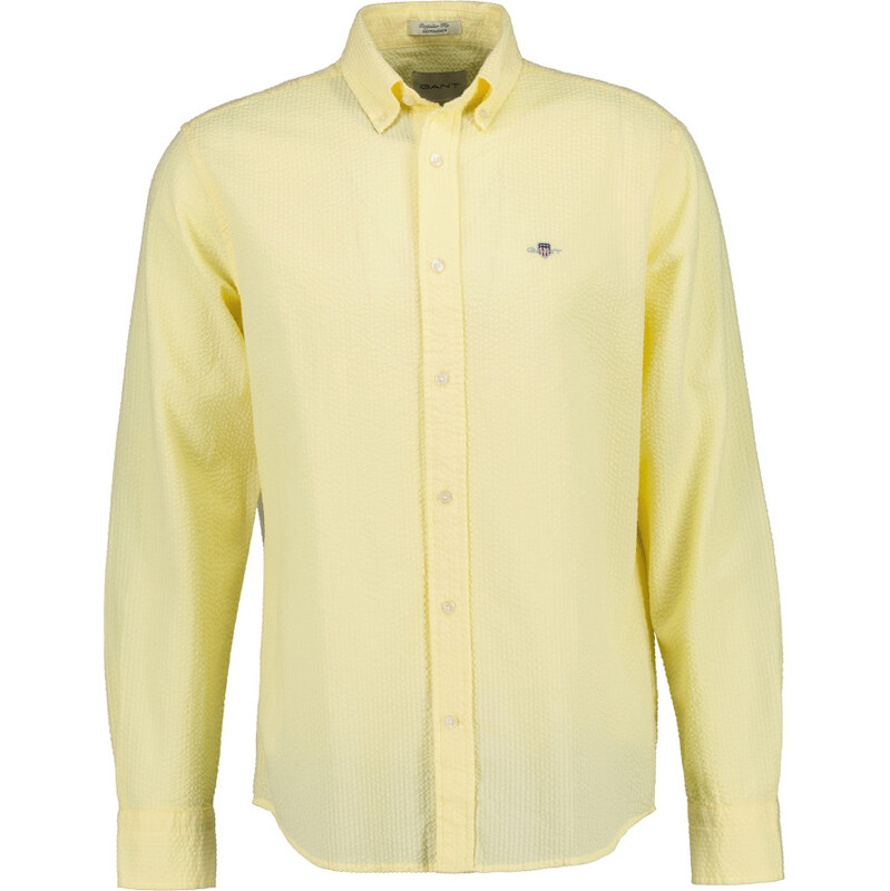 KOŠEĽA GANT REG SEERSUCKER SHIRT VANILLA YELLOW 67768200