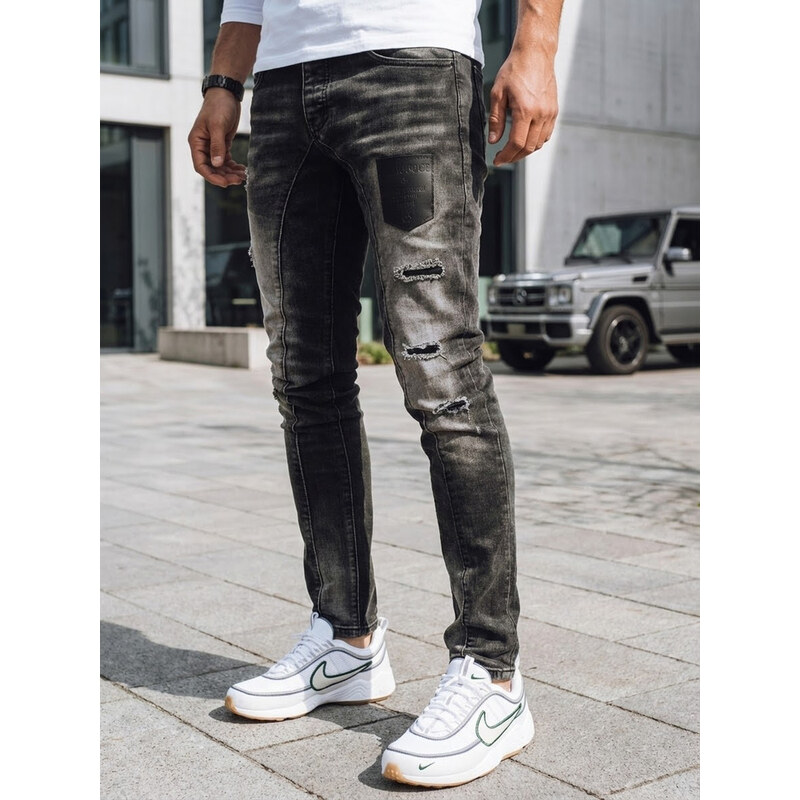 Pánske čierne džínsové nohavice Dstreet UX4298 58178093
