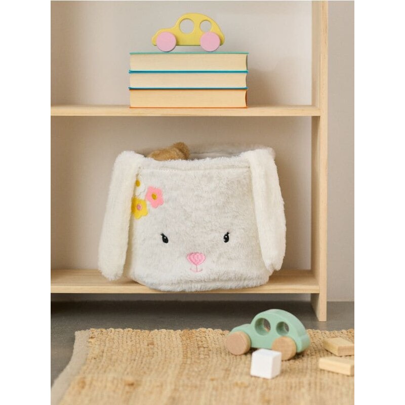 Sinsay - Úložný kôš so zajačím motívom - biela 67769545